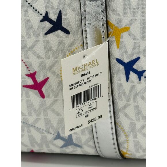 RETAIL $428 Michael Kors Jet Set Travel Small Duffle Crossbody Bag*NWTS - Picture 9 of 12